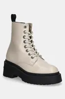 Kožené workery Tommy Jeans TJW CHUNKY SHINY LEATHER BOOT