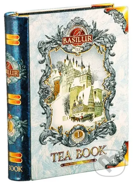 Basilur Kniha modrá malá (Pyramidové sáčky - čierny s arómou)