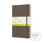 Moleskine - hnedý zápisník (stredný, čistý)