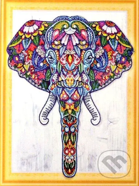 Diamantový obrázek 7D - Slon 30x40cm