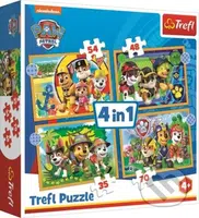 Tlapková patrola: Prázdniny 4v1 - puzzle z kategorie 15 - 60 dílků