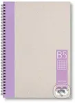 Kroužkový zápisník B5, čtverec, fialový, 50 listů