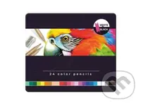 Pastelky 24 ks v kovové krabičce