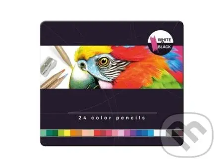 Pastelky 24 ks v kovové krabičce