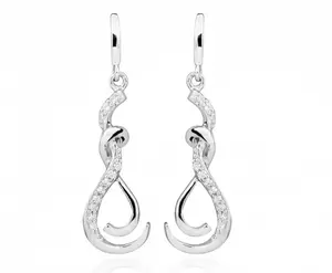 Silver Cat Elegantní náušnice se zirkony SC430