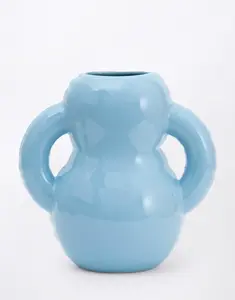 HOME STUDYO Vase OSCAR Sky Gloss