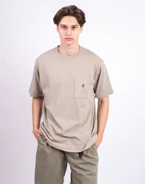 Tričko Gramicci One Point Tee KHAKI