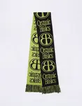 Organic Basics Soft Knit Jacquard Scarf Matcha Green