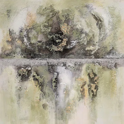 Monee OLEJOMALBA, abstraktní, 85/85 cm