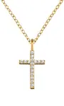 Engelsrufer Pozlacený náhrdelník Křížek ERN-LILCROS-ZIG (řetízek, přívěsek)