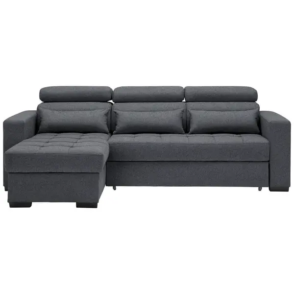 Carryhome ROHOVÁ SEDAČKA, textil, barvy grafitu