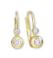 Soliter Zlaté náušnice s krystaly 239 001 00060