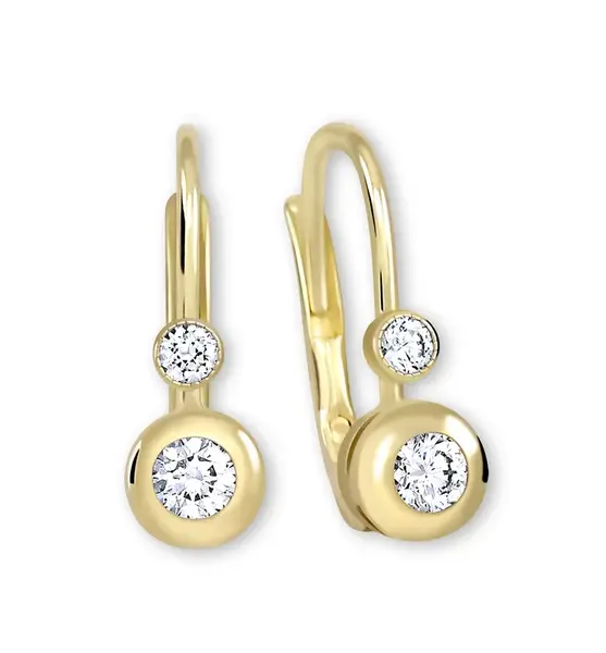 Soliter Zlaté náušnice s krystaly 239 001 00060