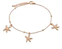 Troli Slušivý bronzový náramek s mořskými hvězdicemi