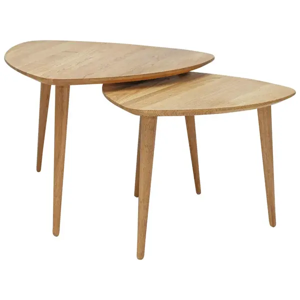 Boxxx SADA KONFERENČNÍCH STOLKŮ, divoký dub, dřevo, 60/60/43 cm