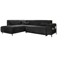 MID.YOU ROHOVÁ SEDAČKA, textil, tmavě šedá