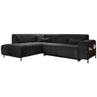 MID.YOU ROHOVÁ SEDAČKA, textil, tmavě šedá