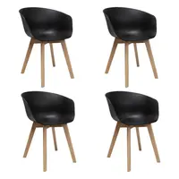 MID.YOU SADA ŽIDLÍ S PODRUČKAMI 4 kusy