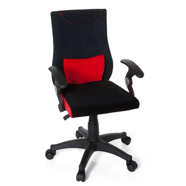 MID.YOU OTOČNÁ ŽIDLE PRO MLÁDEŽ, červená, černá