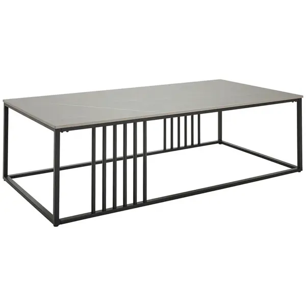 MID.YOU KONFERENČNÍ STOLEK, šedá, černá, kov, keramika, 140/40/70 cm