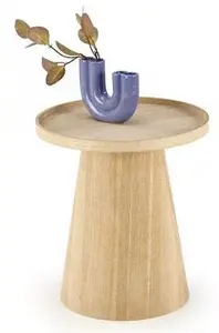 HALMAR Kulatý konferenční stolek EDITTA přírodní