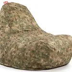 TULI sedací vak Relax, snímatelný potah - vzor Woodland Green