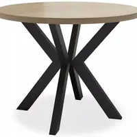 MI-KO Kulatý jídelní rozkládací stůl STLM112, 100-180 cm