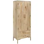 MID.YOU ŠATNÍ SKŘÍŇ, mangové dřevo, přírodní barvy, 75/192/45 cm