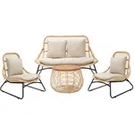 Livetastic SEDACÍ SESTAVA, přírodní materiály, dřevo, přírodní barvy