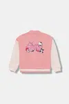 Dětská mikina Puma PUMA X HELLO KITTY & FRIENDS Bomber Jacket FL růžová barva, hladká, 632394