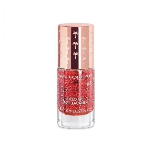 Naj-Oleari Oleo gel Nail Lacquer lak na nehty s gelovým efektem -  34 party red 8 ml