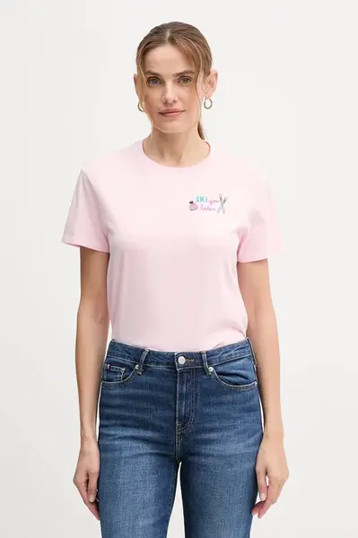 Bavlněné tričko MC2 Saint Barth