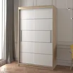 Šatní skříň Neomi 06 Barva korpusu: Dub - sonoma, Rozměry: 120 cm, Dveře: Bílé