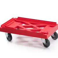 Podvozok na plastové prepravky ŠTANDARD, 4 otočné kolieska