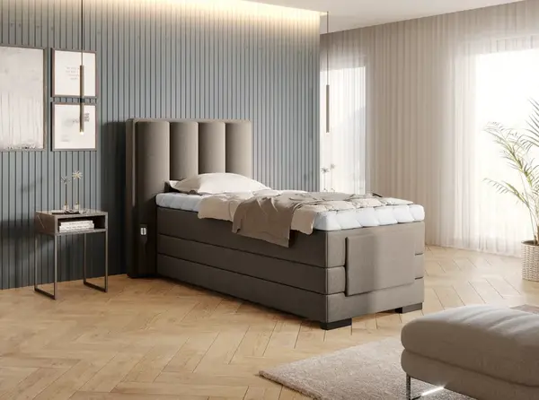 Boxspring Veros 90 Rozměr: 90 x 200 cm, látka: Vero 18