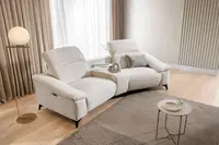 Pohovka Gappa s panelem - 1BL + Panel S + 1BP Nožičky: Chrom, látka: Aragon 56