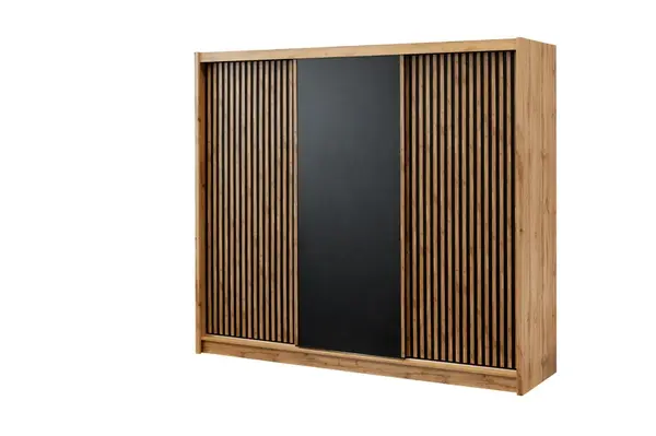 Šatní skříň London Rozměry: 250 cm, Dveře: Bez zrcadla