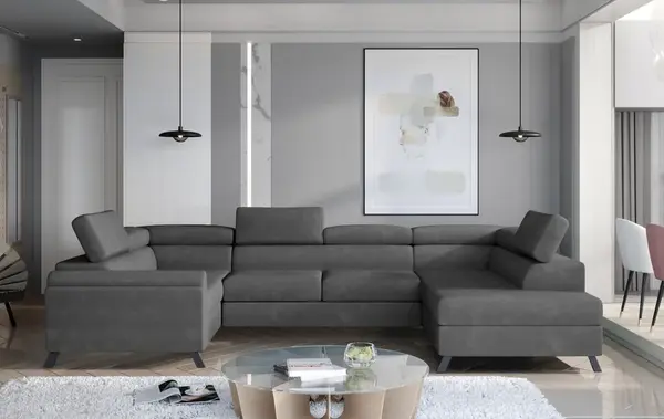 Sedací souprava Escada Provedení: Pravá U, látka: Paros 06