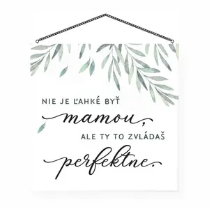 Ceduľka s textom - Mama ALBI