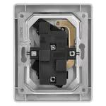 Zásuvka klasická, dvojnásobná, bílá