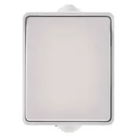 Přepínač nástěnný IP54, jednotlačítkový, bílý