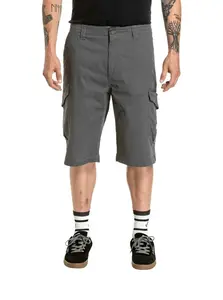 Meatfly pánské kraťasy Icon 2.0 Steal | Šedá | Velikost 36