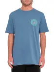 Volcom pánské tričko Easy Orbit Blueberry | Modrá | Velikost S | 100% bavlna