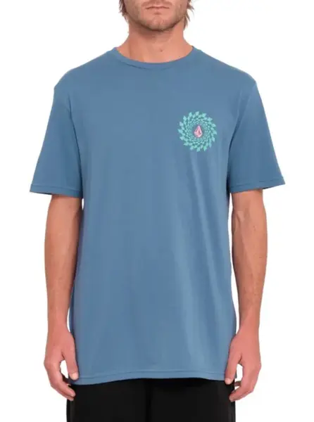 Volcom pánské tričko Easy Orbit Blueberry | Modrá | Velikost S | 100% bavlna