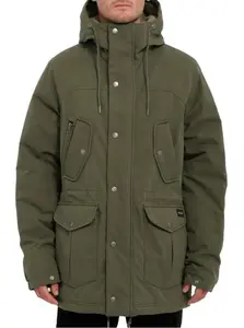 Volcom pánská bunda Starget 5K Parka Military | Maskáč | Velikost XL