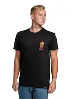 Meatfly pánské tričko Phase Black | Černá | Velikost XS | 100% bavlna