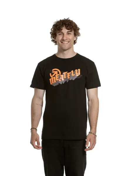 Meatfly pánské tričko Matal Black | Černá | Velikost XL | 100% bavlna