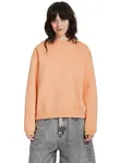 Volcom dámská mikina Stone Heart Up Crew Pale Peach | Růžová | Velikost L