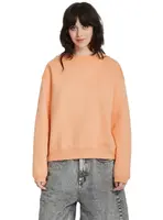 Volcom dámská mikina Stone Heart Up Crew Pale Peach | Růžová | Velikost L