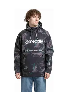 Meatfly pánská softshell bunda Jax Mossy Botanical | Černá | Velikost XL